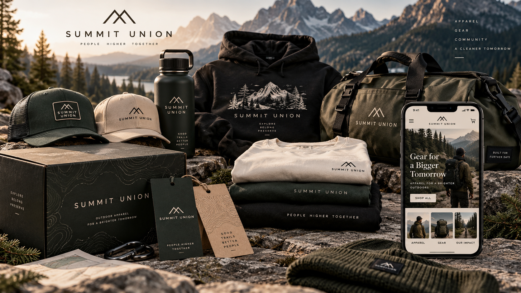 Outdoor-inspired branding concept